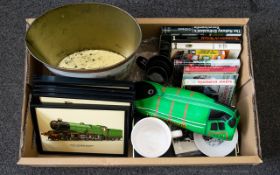 A Collection of Railway Interest Items. To include Railway books, prints, pottery etc