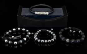 Tresor Paris A Collection Of Crystal Set Friendship Bracelets Three in total, each in very good,