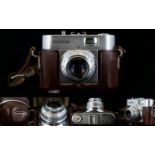 Photography Interest Voigtlander Viewfinder Vito B 50mm Camera Circa 1954 Collectors camera in