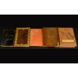 Four Early Books Of Poems And An Almanac Dated 1842 - The Poems Of George Herbert Leather Book.
