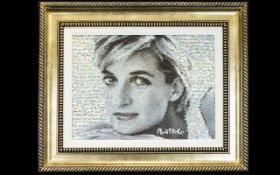 Neil J. Farkas (b. 1952) Limited Edition Signed Seriolithograph 'Lady Di, 2005' Housed in