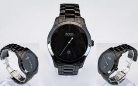 Hugo Boss - Black Ceramic Gents Bracelet Watch. No 1513223.