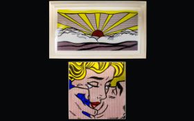 A Pair Of Framed Roy Lichtenstein Prints Two large pop art prints, each in very good condition,