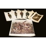 Prints Of Scottish Regiments Together With Book Plates Of The Commanders Of The First World War.