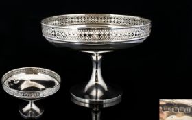 Walker and Hall Nice Quality Silver Tazza / Comport of Good Proportions,