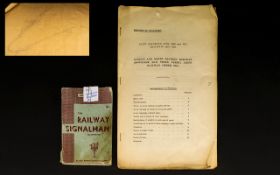 Railway Interest - Drawing On Brown Paper Acton Grange - Winwick Junction Showing Sidings Etc.