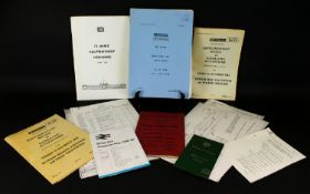 Railway Interest. A Collection of Original Operating Instructions including British Rail Passenger
