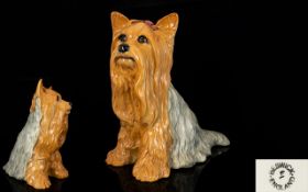 Beswick - Large Dog Figure ' Yorkshire Terrier ' Model No 2377. Designer Graham Tongue.