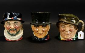 Royal Doulton Character Jugs ( 3 ) In Total. Comprises 1/ Paddy D5753. Issued 1937 - 1960.