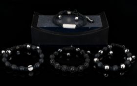 Tresor Paris A Collection Of Crystal Set Friendship Bracelets Four in total, each in very good,