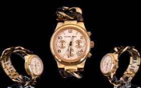 Michael Kors - MK 4269 Ladies Runway Rose Gold Chronograph Watch, Features PVD Rose Plated Steel,