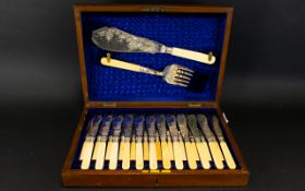 Canteen Of Silver Plated Cutlery - 28 Piece.