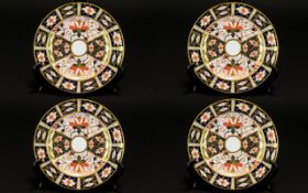 Royal Crown Derby Imari Pattern Side/Tea Plates 7 inches in diameter. Two are marked 2451 to base.