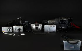 Camera Interest - A Collection Of Cameras To Include A Minolta Dynax 5000i Camera,