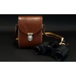 Carl Zeiss Jena Pair of Binoculars - Jenoptem 8x30 W, with Leather Case and Strap.