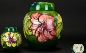 Moorcroft Large Tubelined Lidded Ginger Jar. c.