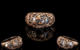 Clogau 9ct Welsh Rose Gold And Sterling Silver Tree Of Life Ring Contemporary design set in 9ct