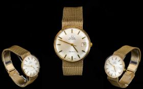 Omega - 9ct Gold Gentleman's Retro Autom