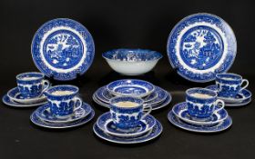 A Collection of Blue and White Pottery (