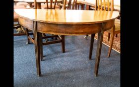 A Crescent Shaped Console Table. Early 2