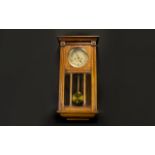 A 1930's Wall Mounted Clock In rectangul