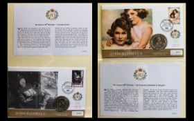 Delux Album Containing - Queen Elizabeth II 80th Birthday Ltd and Numbered Edition Coin Cover