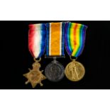 World War I Trio Of Military Medals Awarded to 11/536 PTE. J.R. MC CRACKEN R.INNIS. FUIS. 1.