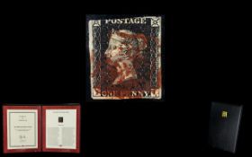 The 1840 Penny Black Postage Stamp, The Worlds First and Most Famous Stamp,