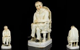 Staffordshire Rare And Early Pearlware Figure Arthur Wellesley 1st Duke Of Wellington Figure Circa