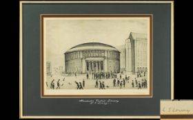 Laurence Stephen Lowry 1887 - 1976 Pencil Signed by The Artist Ltd and Numbered Edition Lithograph
