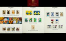 A Delux Stamp Album Containing The Great Britain Postage Stamp Collection Issue For The Following