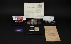 A Collection Of Mostly Modern Military Related Medals A Varied lot - awarded to Private Alan