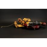 Circus Interest - Fibreglass Clown Figure. Hanging From Rope. Please See Accompanying Image.