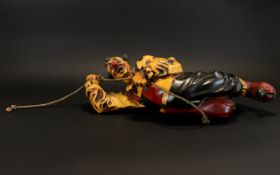 Circus Interest - Fibreglass Clown Figure. Hanging From Rope. Please See Accompanying Image.