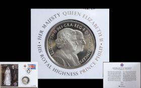 Royal Mint - The Diamond Wedding Anniversary Silver Coin Commemorative Cover - Ltd Edition of Only