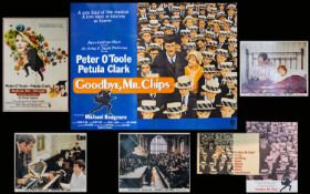 Cinema Interest - Peter O'Toole Original 1969 Large Sheet (Quad) Poster For The Film 'Goodbye Mr