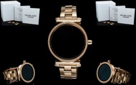 Michael Kors MKT 5022 Sofie Rose Gold Tone Smart Watch, Model DW5B.
