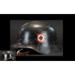 WWII Interest German SS Helmet Double decal helmet with red red,