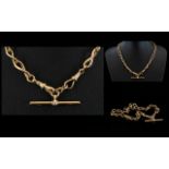 Antique Period 9ct Gold Albert Chain,