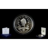 Royal Mint The Queens Birthday 2006 Alderney Diamond £10 Pound Silver Proof Coin,