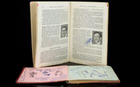 Sporting Interest Autograph Album Containing Various Signed Pages To include Cardiff Rugby Club,