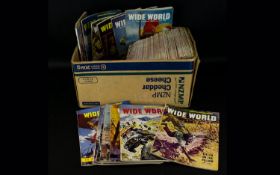 Box of "The Wide World" Magazines. 63 Magazines ranging between 1952 and 1964.