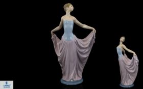 Lladro Porcelain Figurine ' Dancer ' Model No 5050. Issued 1979 - 1998. Height 11.5 Inches.