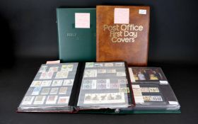 A Collection Of Four Royal Mail Stamp Albums To include Queen Elizabeth II Decimal stamps - mostly