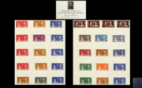 Delux Album Display Pages Containing The King George Ominbus Stamp Collection - Complete Set.