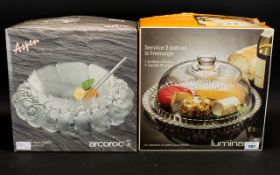Boxed Arcoroc Glass 26 Piece Punch Set, in original box,