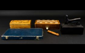 A Mixed Lot Comprising Travel chess set,