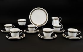 Royal Tuscan Fine Bone China Part Teaset 'Cascade' Design.