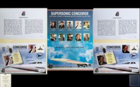 Westminster Collection Supersonic Concorde Captains Signed Commemorative Cover Collection,