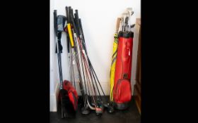 Golf Interest - Collection Of Clubs And Golf Bag. 29 Clubs In Total.